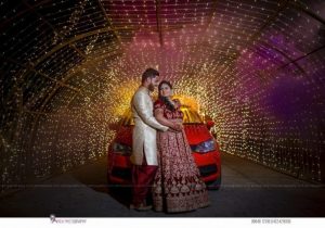 Portrait-Style Indian Wedding Couple