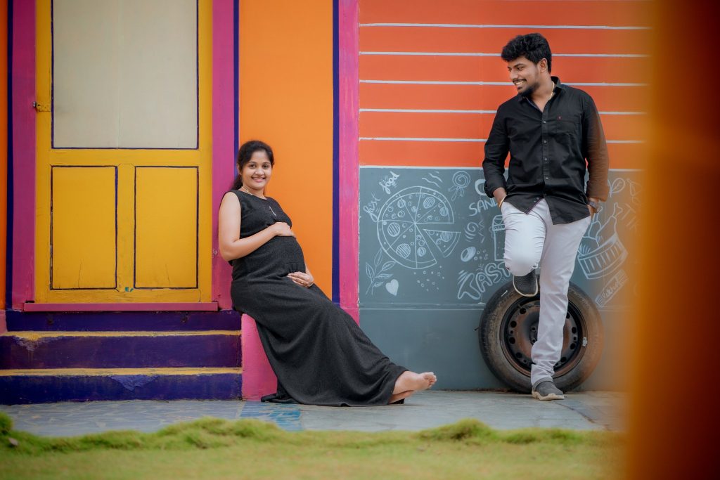 Indoor Maternity Photoshoot Coimbatore