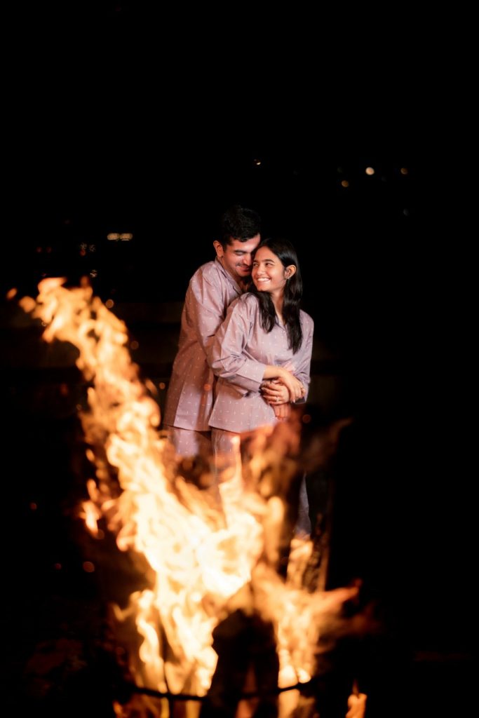 Campfire Pre-Wedding Shoot in Ooty
