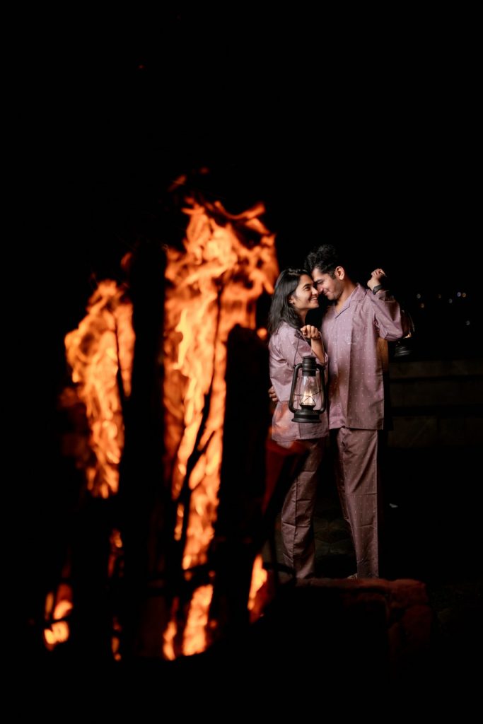 Campfire Pre-Wedding Shoot in Ooty